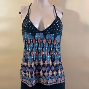 In Bloom Noodle Strap Lace Tank Top